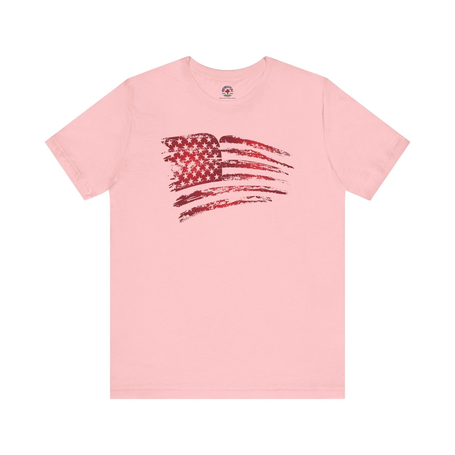 Red American Flag T-Shirt The Devil's Pickle