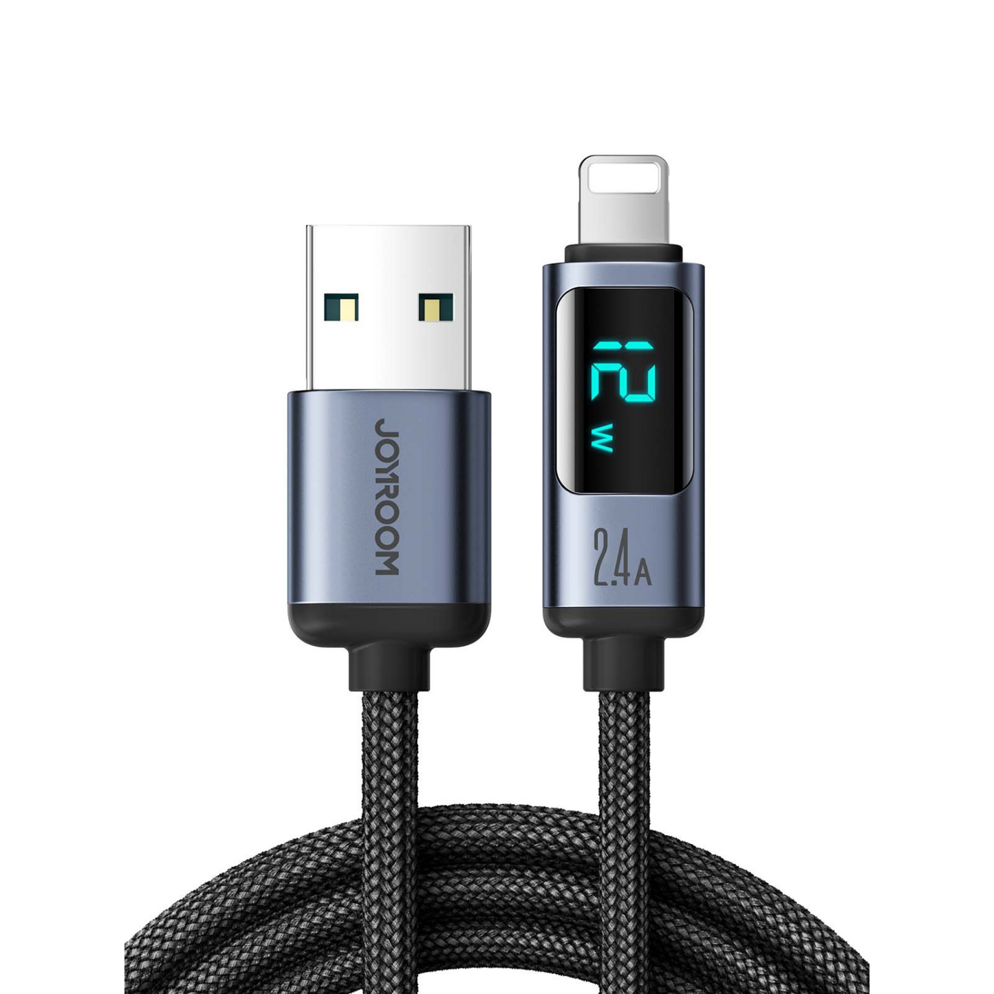 Braided USB Data Cable with Display ViralGalleria.com