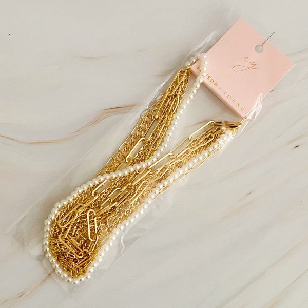 Multi Chain Pearl Necklace Shop Style & More | Fresh Looks, Everyday Deals & Free Shipping