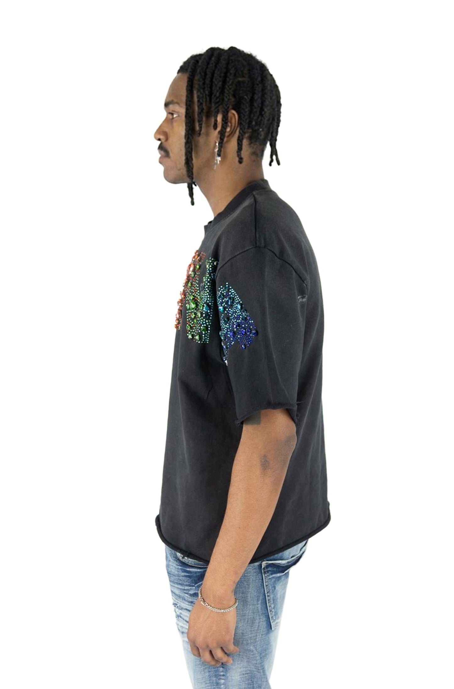 Rebel Denim Saint Tee - Black Denim Exchange