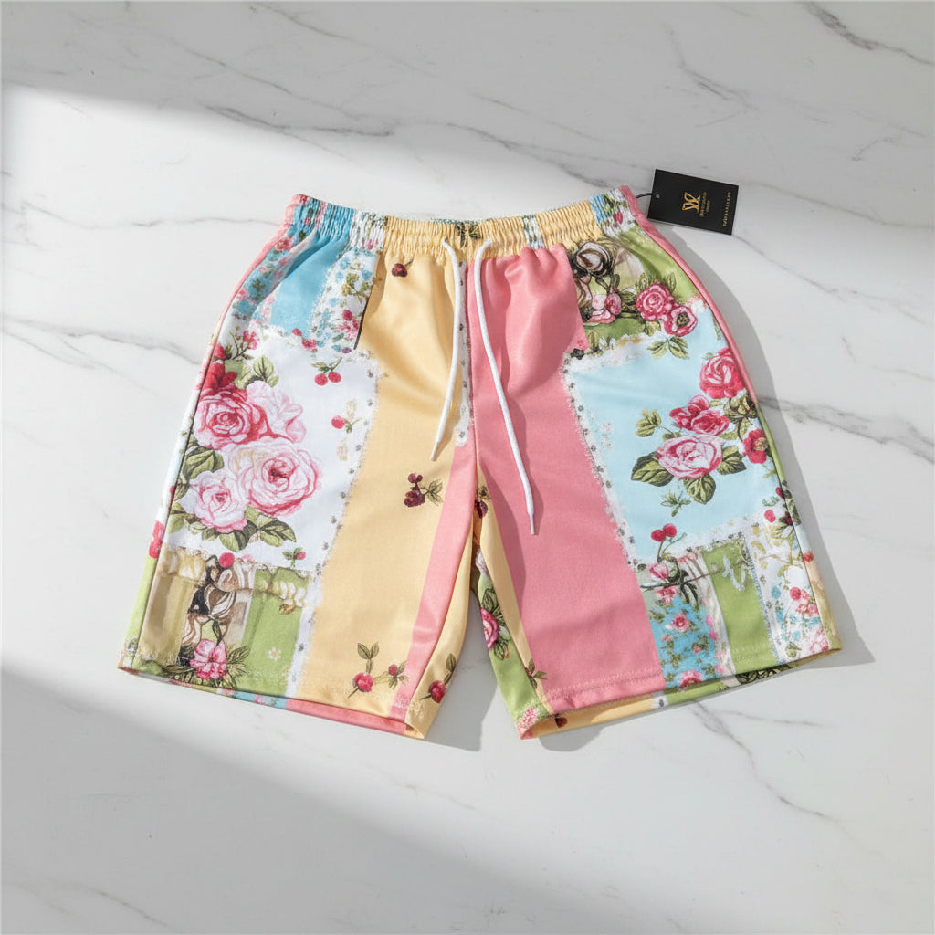 Women’s Retro Floral Print Casual Shorts FitiqueFit