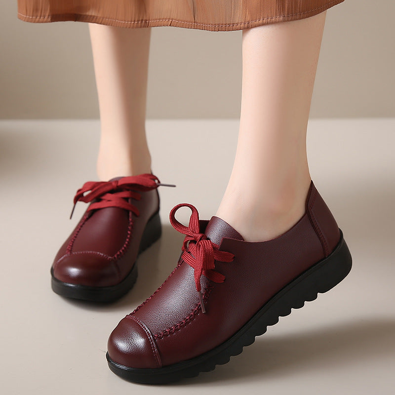 Women’s Black Flat Work Shoes – Soft Sole Anti-Slip Flats FitiqueFit