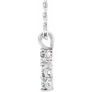 Sterling Silver 1/6 CTW Natural Diamond Cross 16-18" Necklace Ethereal Legacy Boutiques