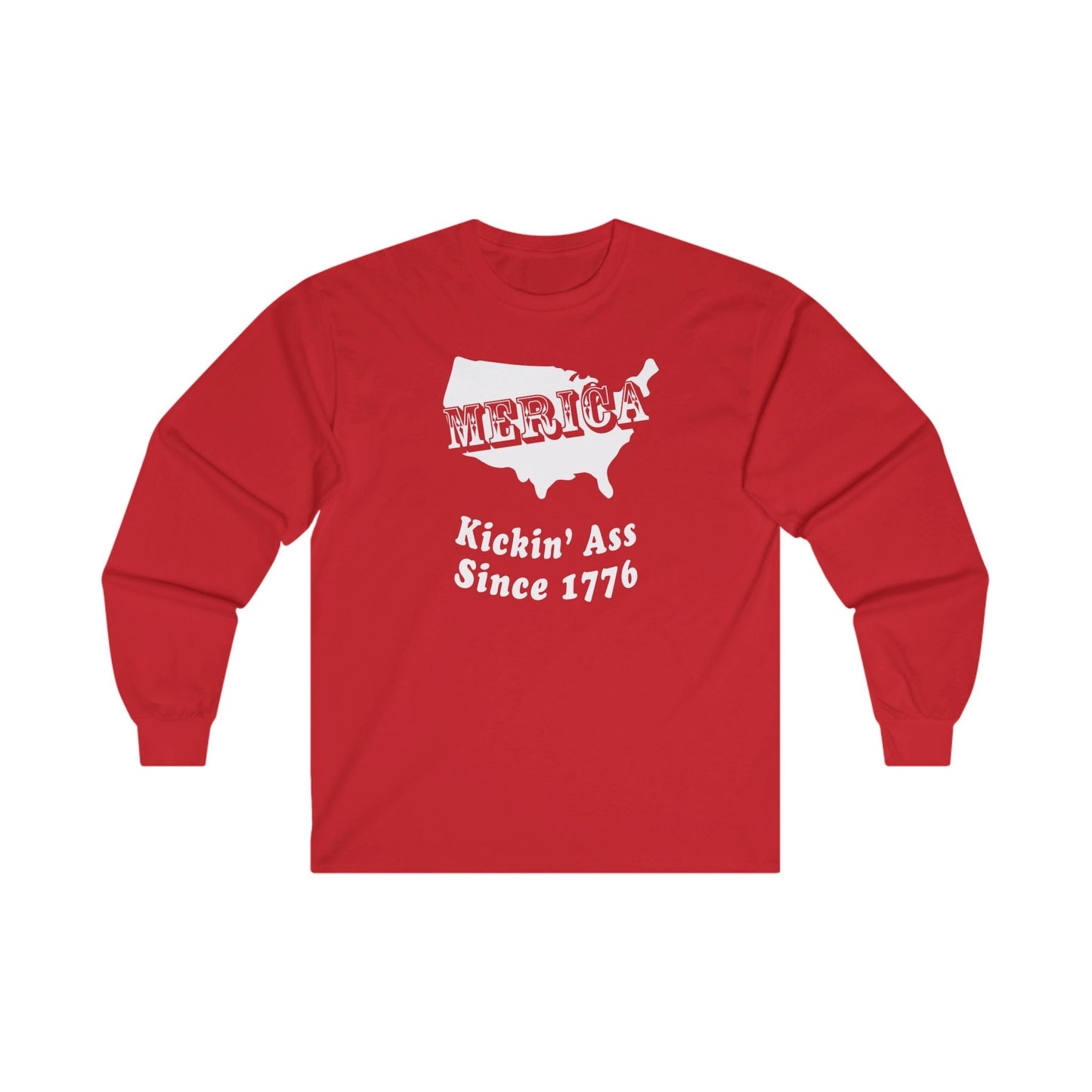 MERICA Kickin' Ass Since 1776 Long Sleeve Tee The Devil's Pickle