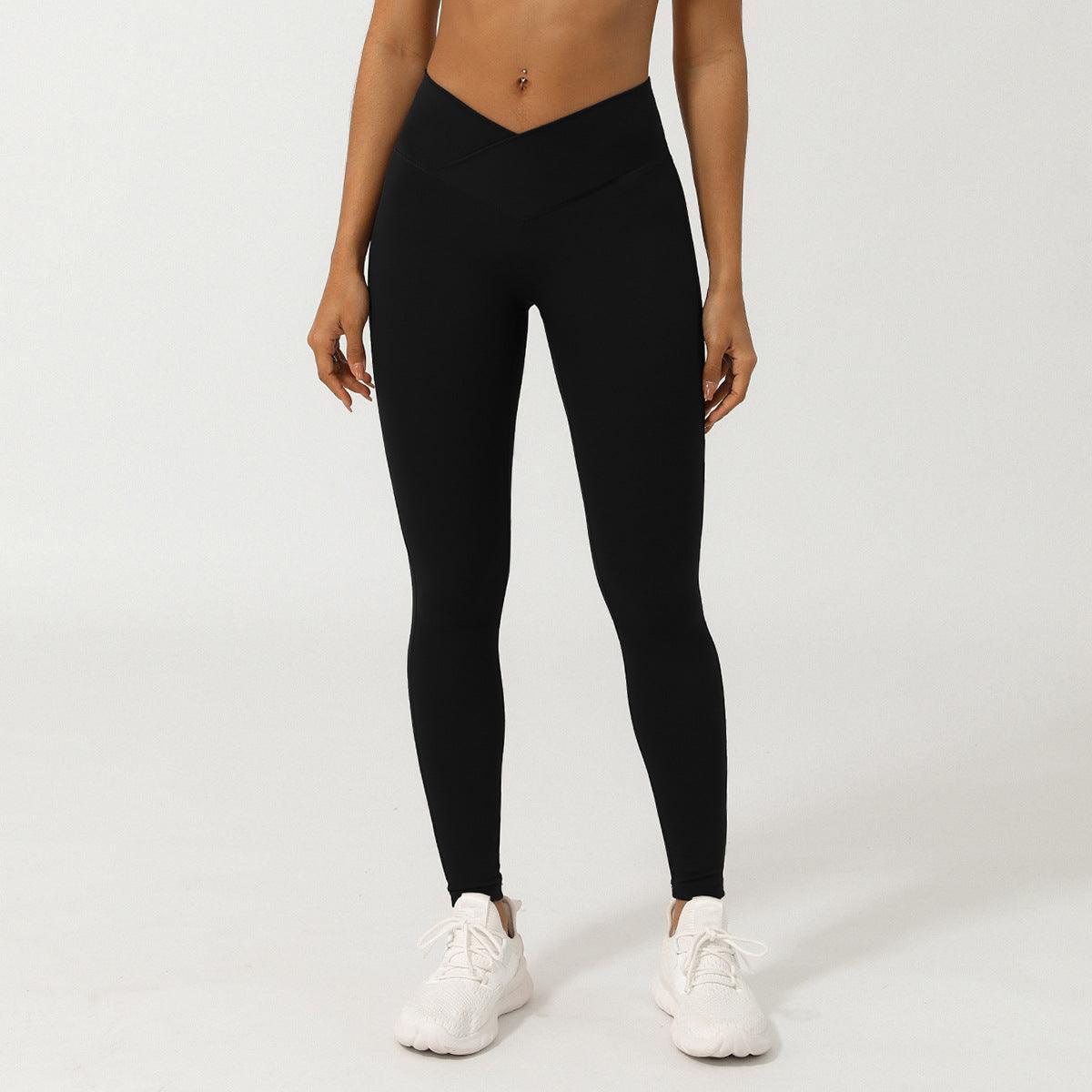 V-Shaped High-Waisted Yoga Pants | Skinny Fit Workout Pants for Fitness & Yoga Country in My Heart