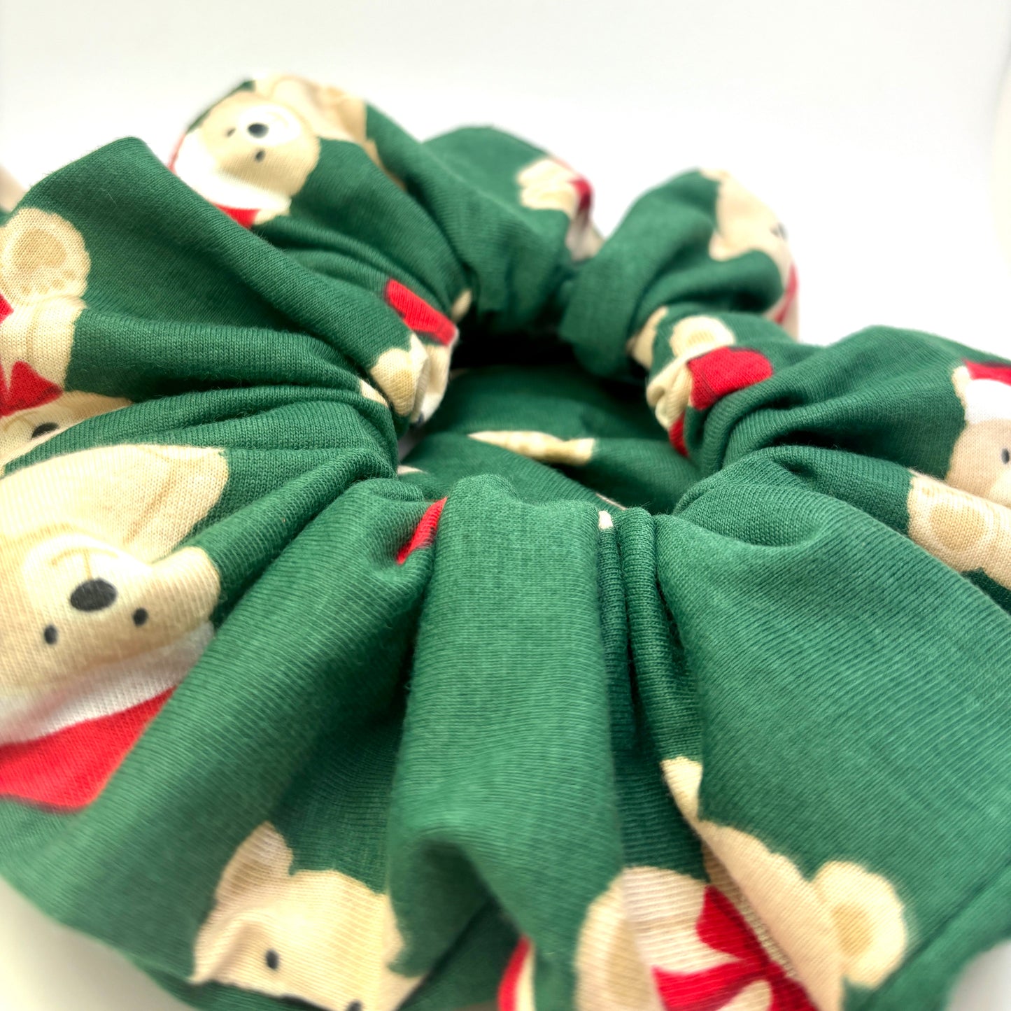 Teddy Bear Christmas Scrunchie Enchanted Scrunch