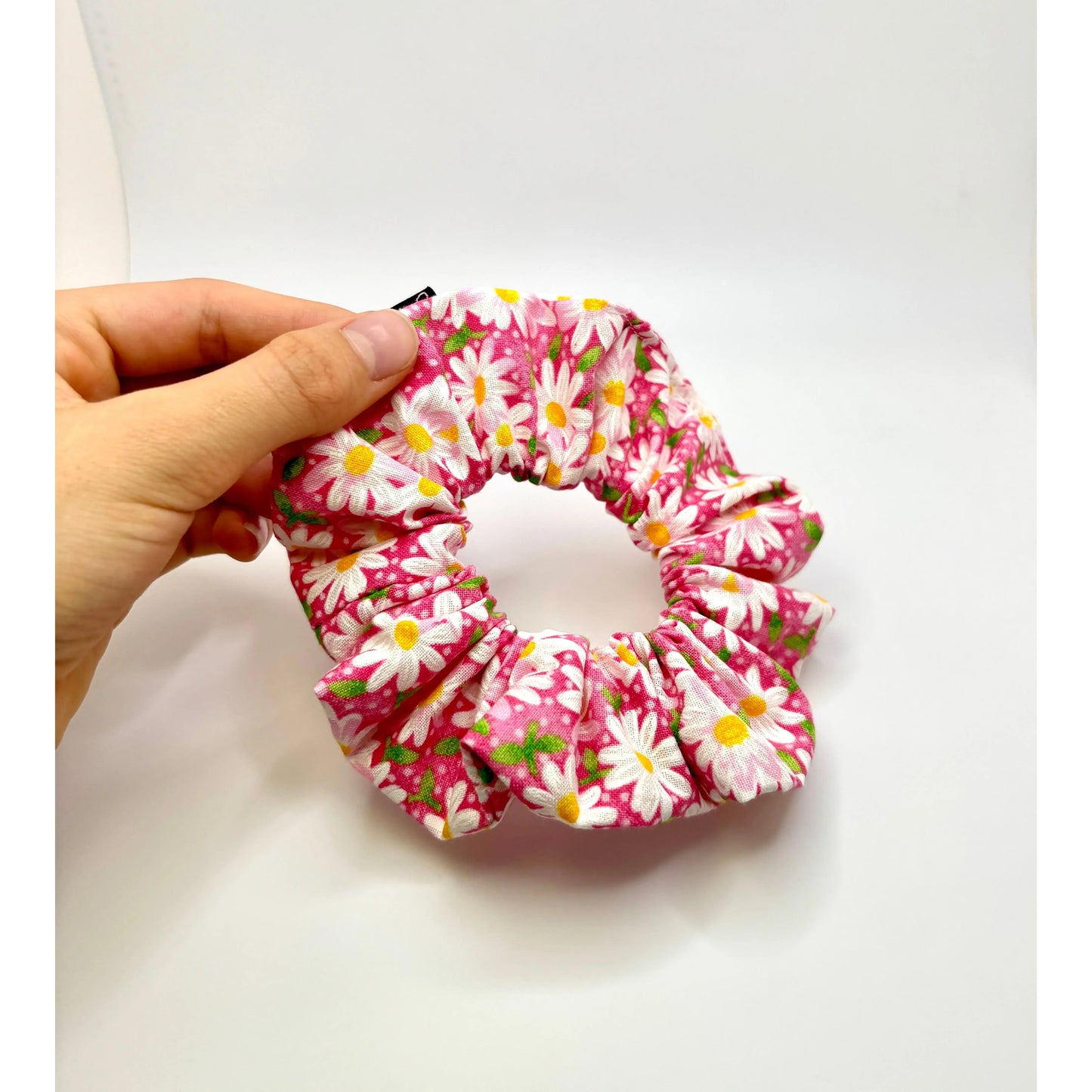 Mini Pink Daisy Summer Scrunchie Enchanted Scrunch