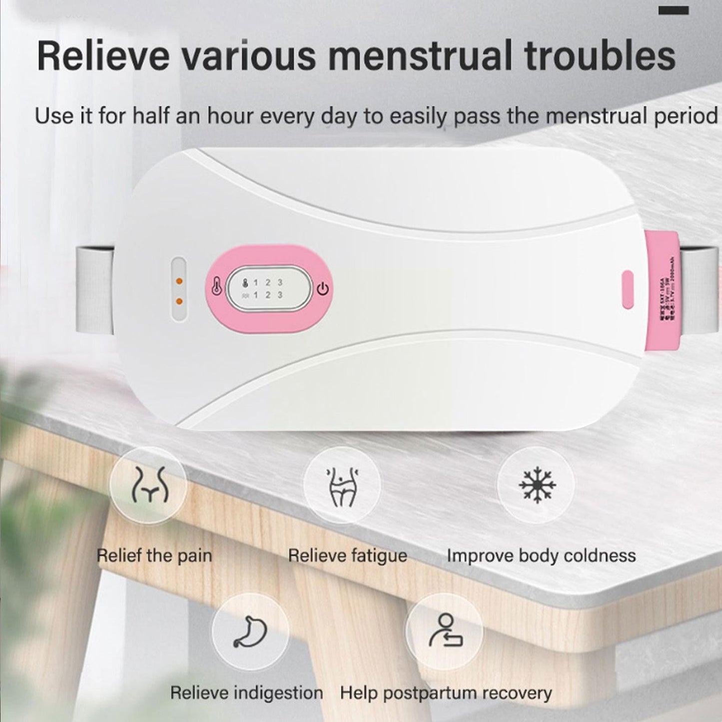 Portable Menstrual Cordless Electric Heating Pad ViralGalleria.com