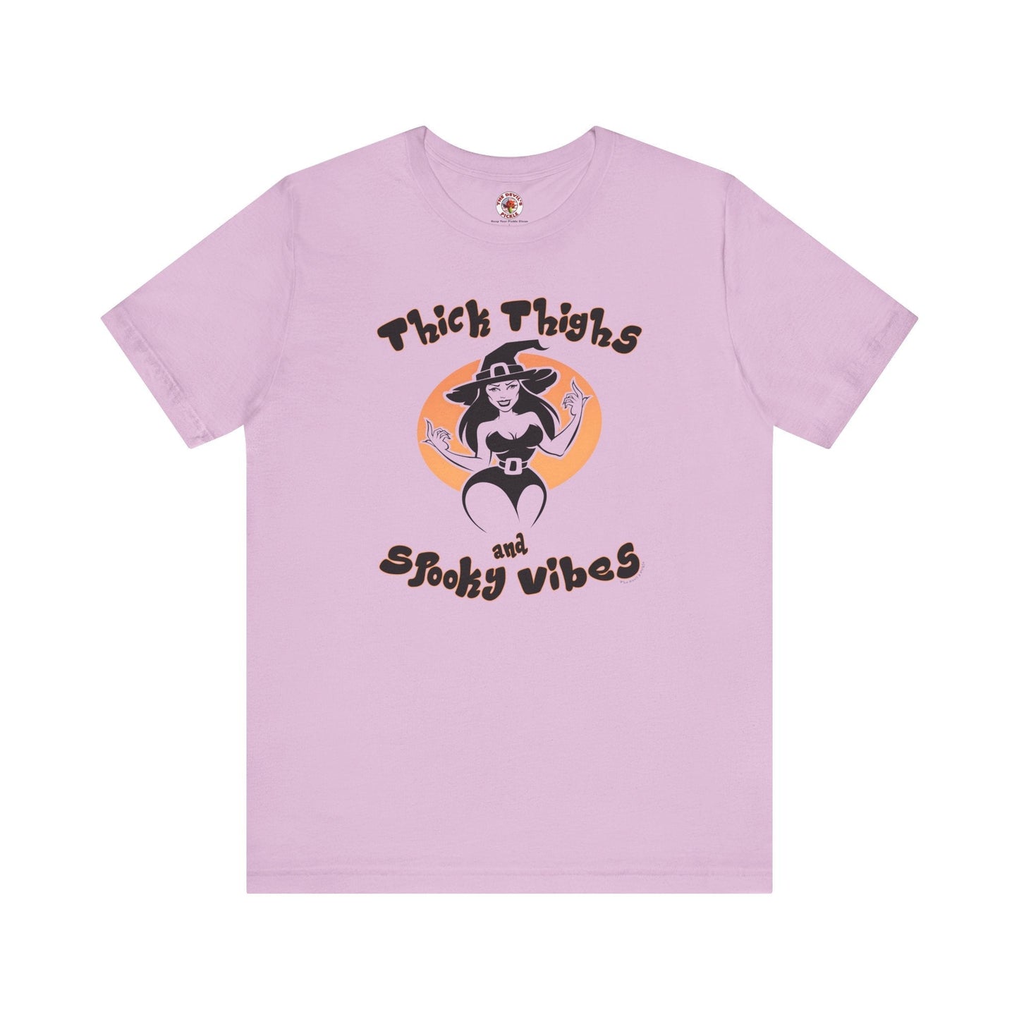 Thick Thighs and Spooky Vibes T-Shirt The Devil's Pickle