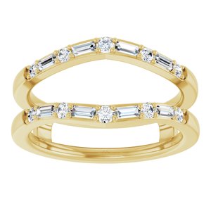 14K Yellow 1/2 CTW Natural Diamond Ring Guard Ethereal Legacy Boutiques