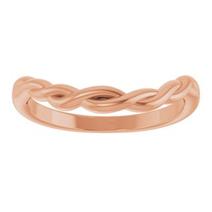 14K Rose Twisted Contour Band Ethereal Legacy Boutiques