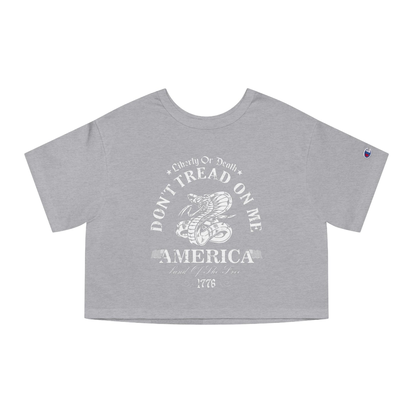 Don't Tread on Me Cropped T-Shirt The Devil's Pickle