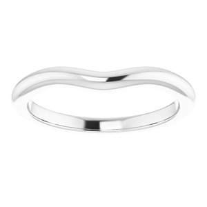 14K X1 White Band for 7 mm Round Ring Ethereal Legacy Boutiques
