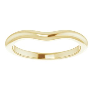 14K Yellow Band for 7 mm Round Ring Ethereal Legacy Boutiques