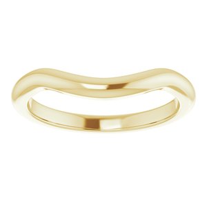 18K Yellow Band for 11 mm Round Ring Ethereal Legacy Boutiques