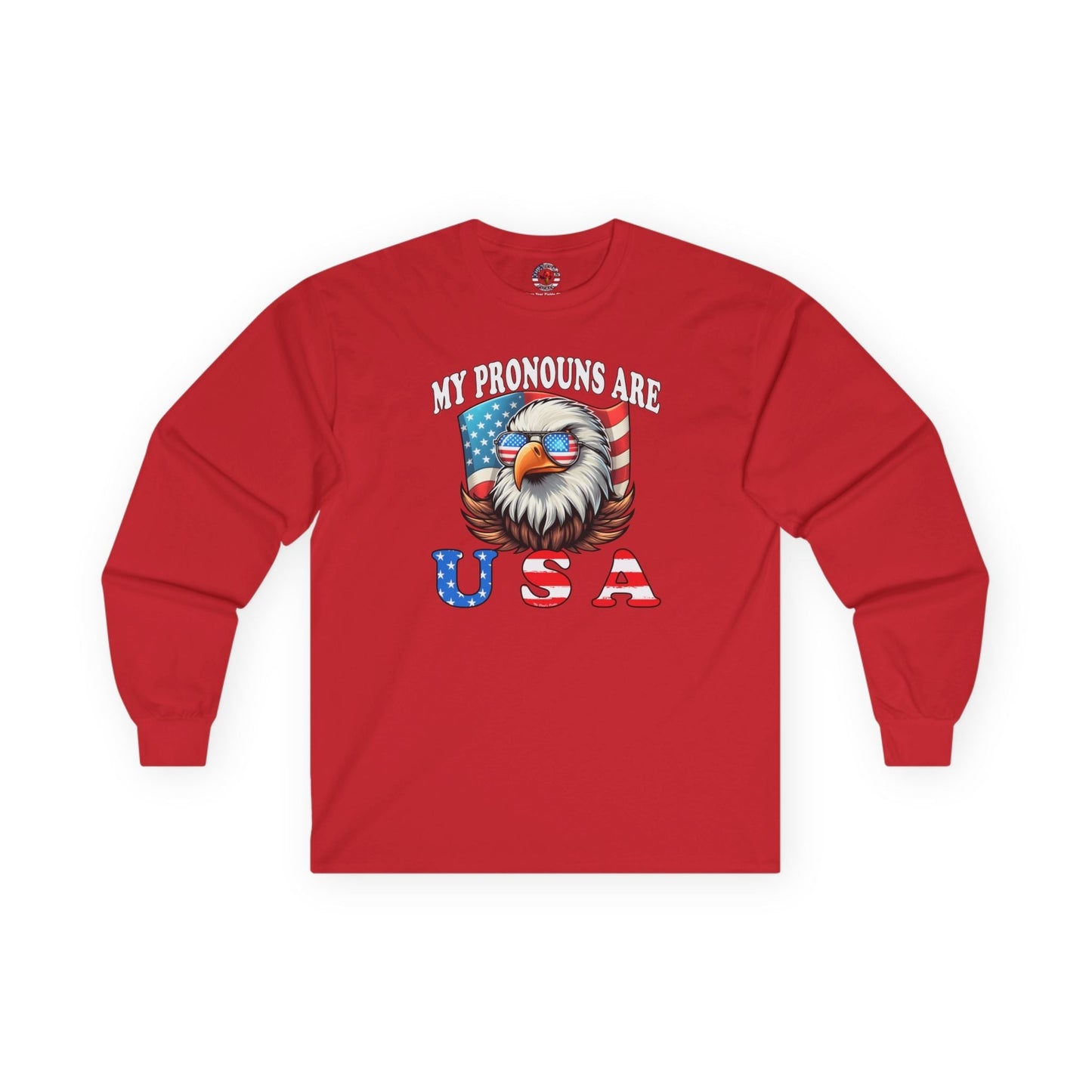 My Pronouns Are U.S.A Long Sleeve Tee The Devil's Pickle