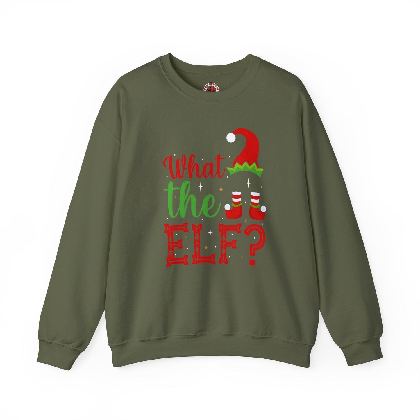 What The Elf Crewneck Sweatshirt The Devil's Pickle