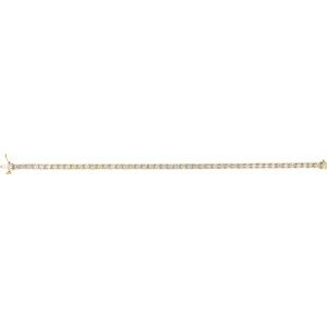 14K Yellow 4 CTW Lab-Grown Diamond Line 7 1/4" Bracelet Ethereal Legacy Boutiques