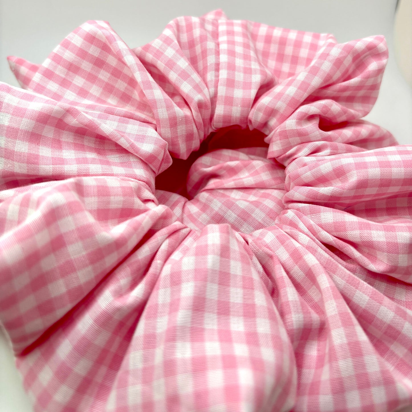 Pink Gingham Spring Scrunchie Enchanted Scrunch