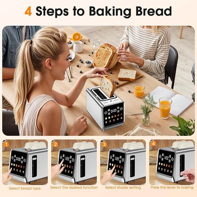 Stainless Steel Smart Digital Toaster SmartPursue™