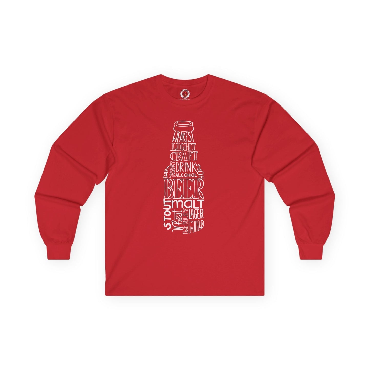 Beer Bottle of Words Long Sleeve Tee The Devil's Pickle