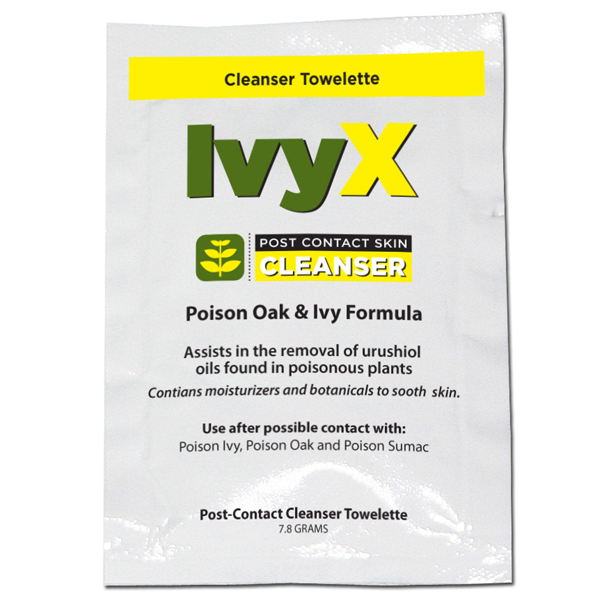 Ivy X Post-Contact Poison Oak & Ivy Cleanser Towelette, 1 Each quakekits.com