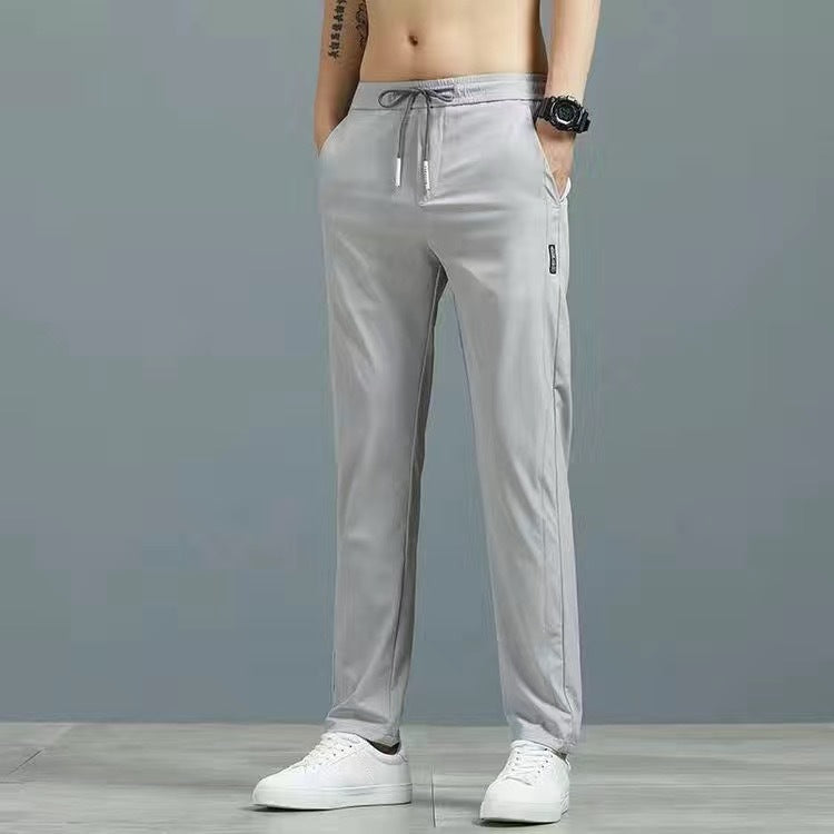 π§ Men's Ice Silk Plus Size Straight-Leg Pants FitiqueFit