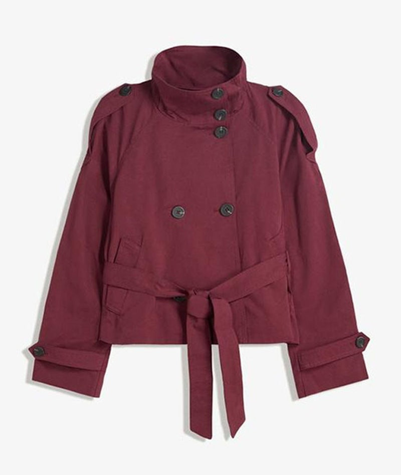 Women’s Lace-Up Waist Trench Coat FitiqueFit