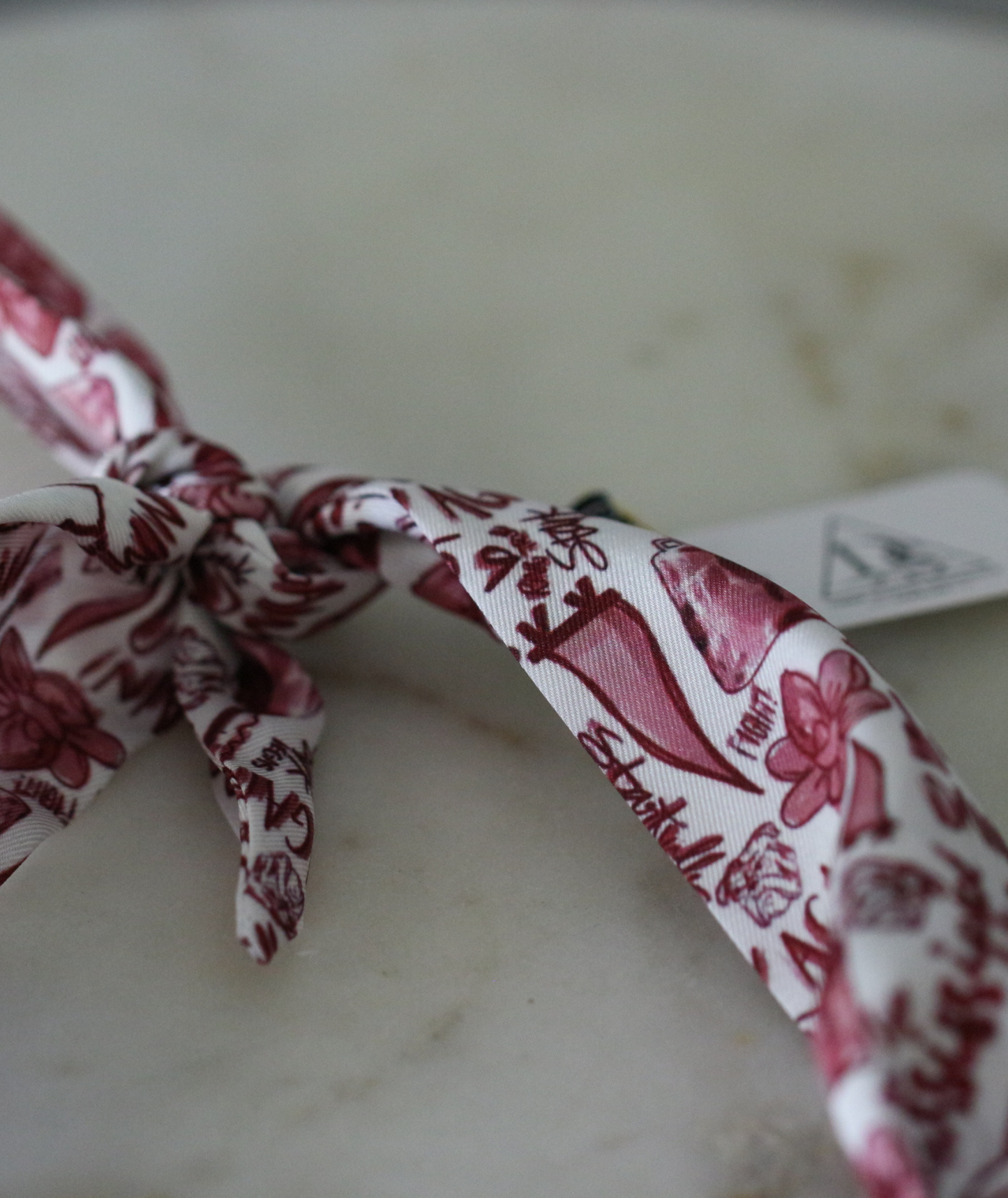 Starkville Tailgate Scarf Necklace - Heart Charm Deep South Originals