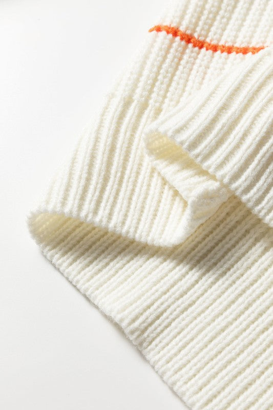 Stripe V-Neck Drop Shoulder Sweater Shop Style & More | Fresh Looks, Everyday Deals & Free Shipping