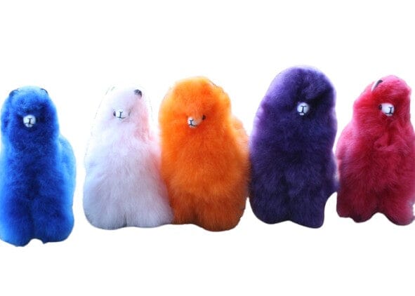9" Standing Fur Alpaca Toy Purely Alpaca