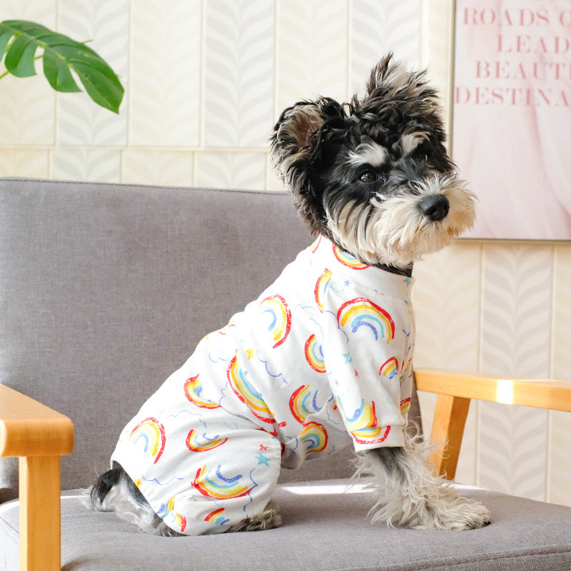Pajamas with a Rainbow Design for Pet Dogs NovaCart