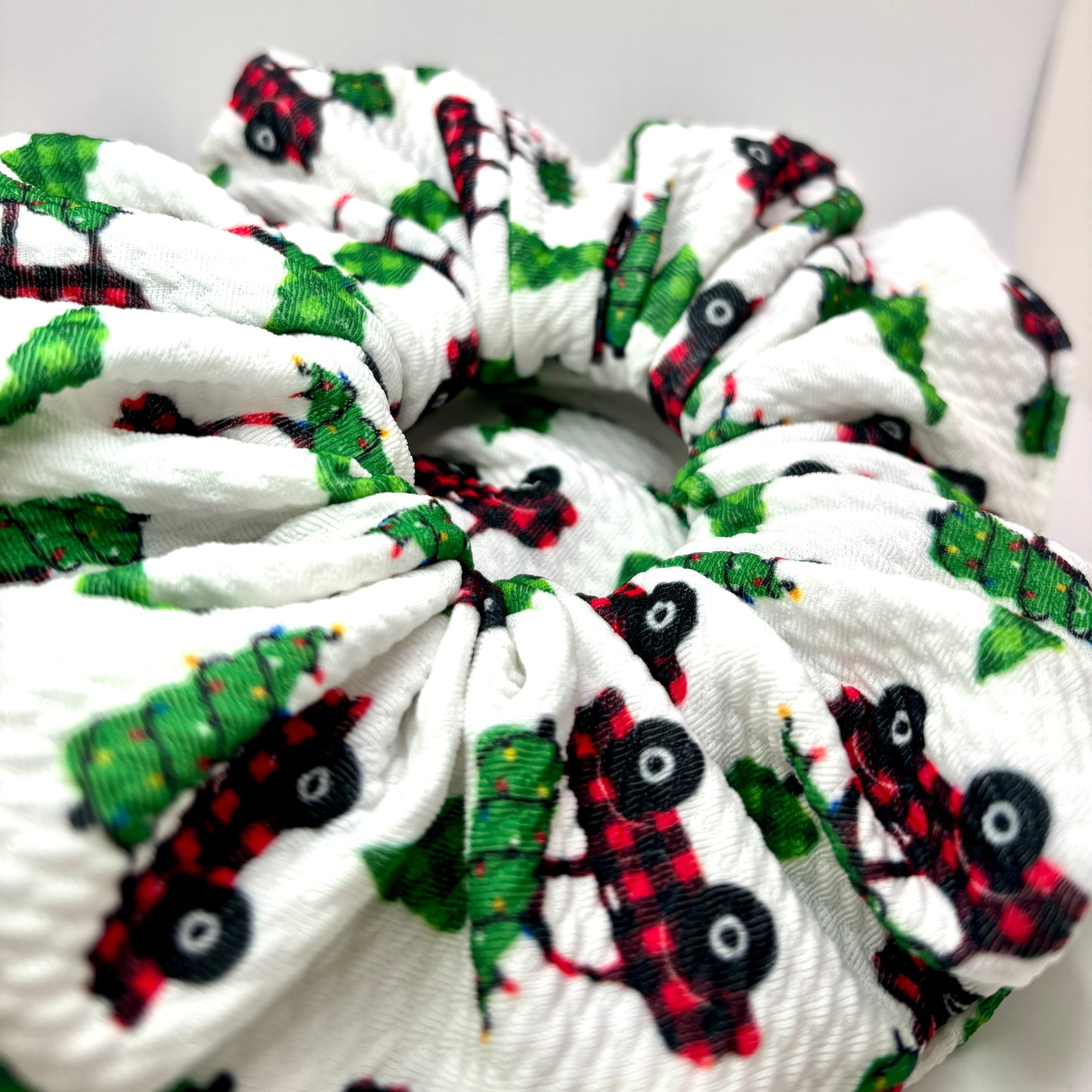 Tree Car Christmas Bullet Scrunchie Enchanted Scrunch