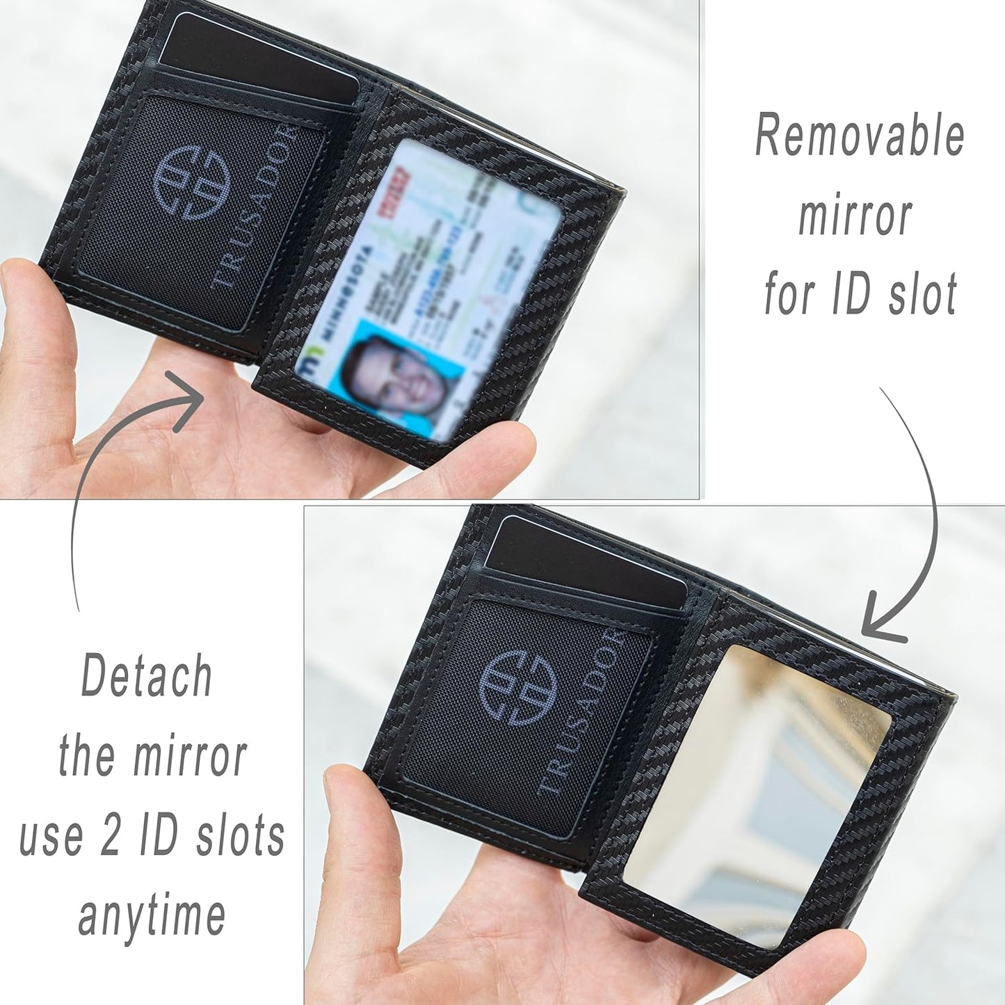 Marseille Mirror Wallet Trusador