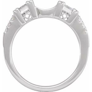14K White 1/2 CTW Natural Diamond Ring Enhancer Ethereal Legacy Boutiques