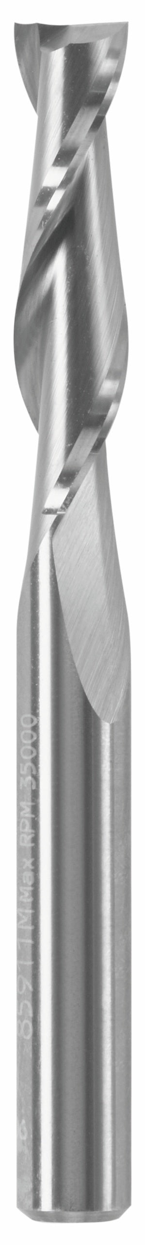 BOSCH 85911MC 1/4 In. x 1 In. Solid Carbide Double-Flute Upcut Spiral Router Bit VM Hardware