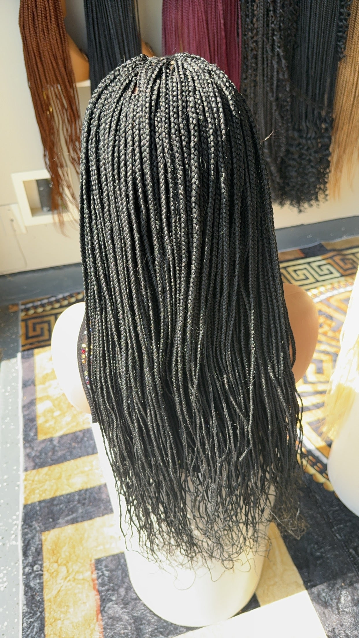 Frontal knotless braided wig 22 inches HOL stores