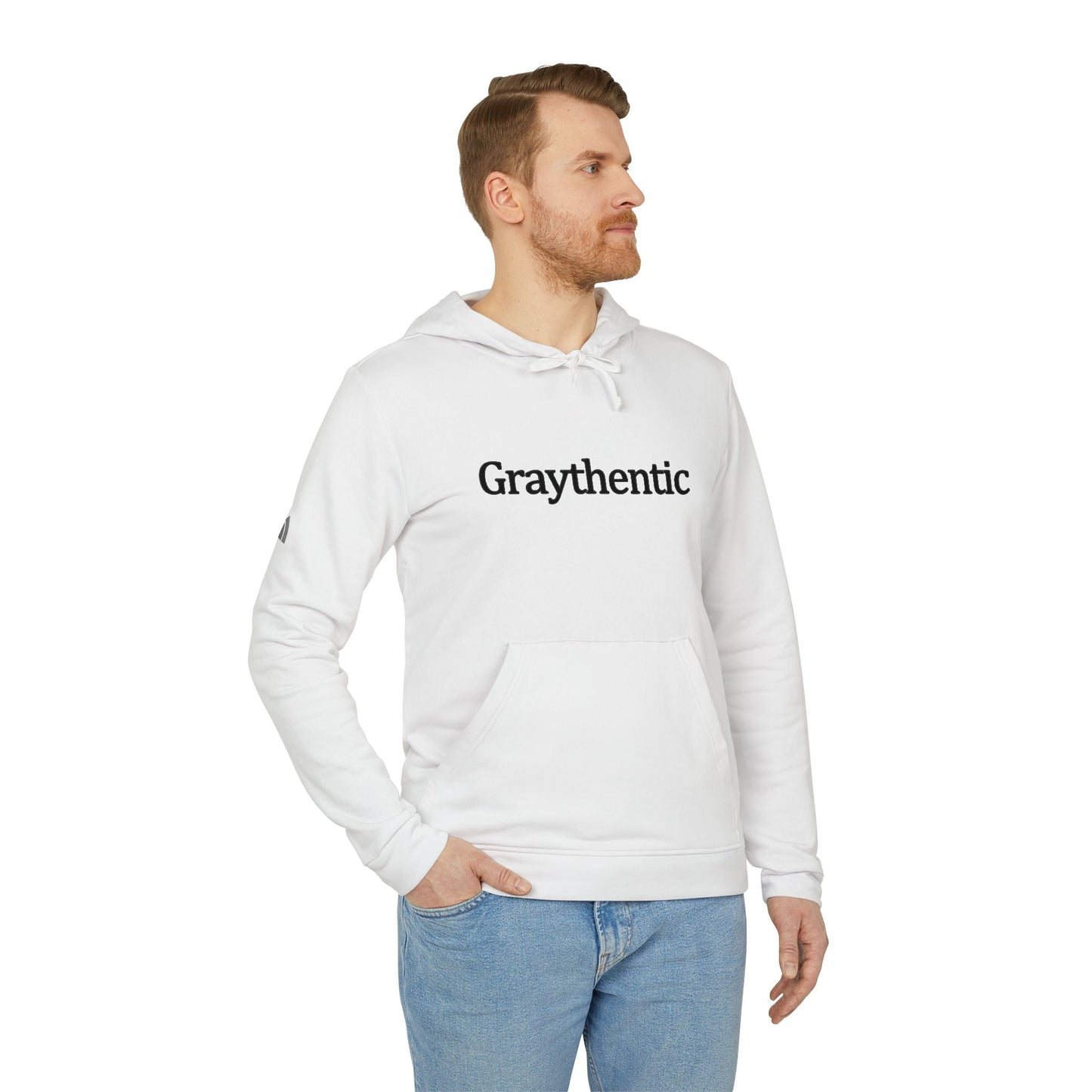 adidas Unisex Fleece Hoodie "Graythentic" Grayceful LLC