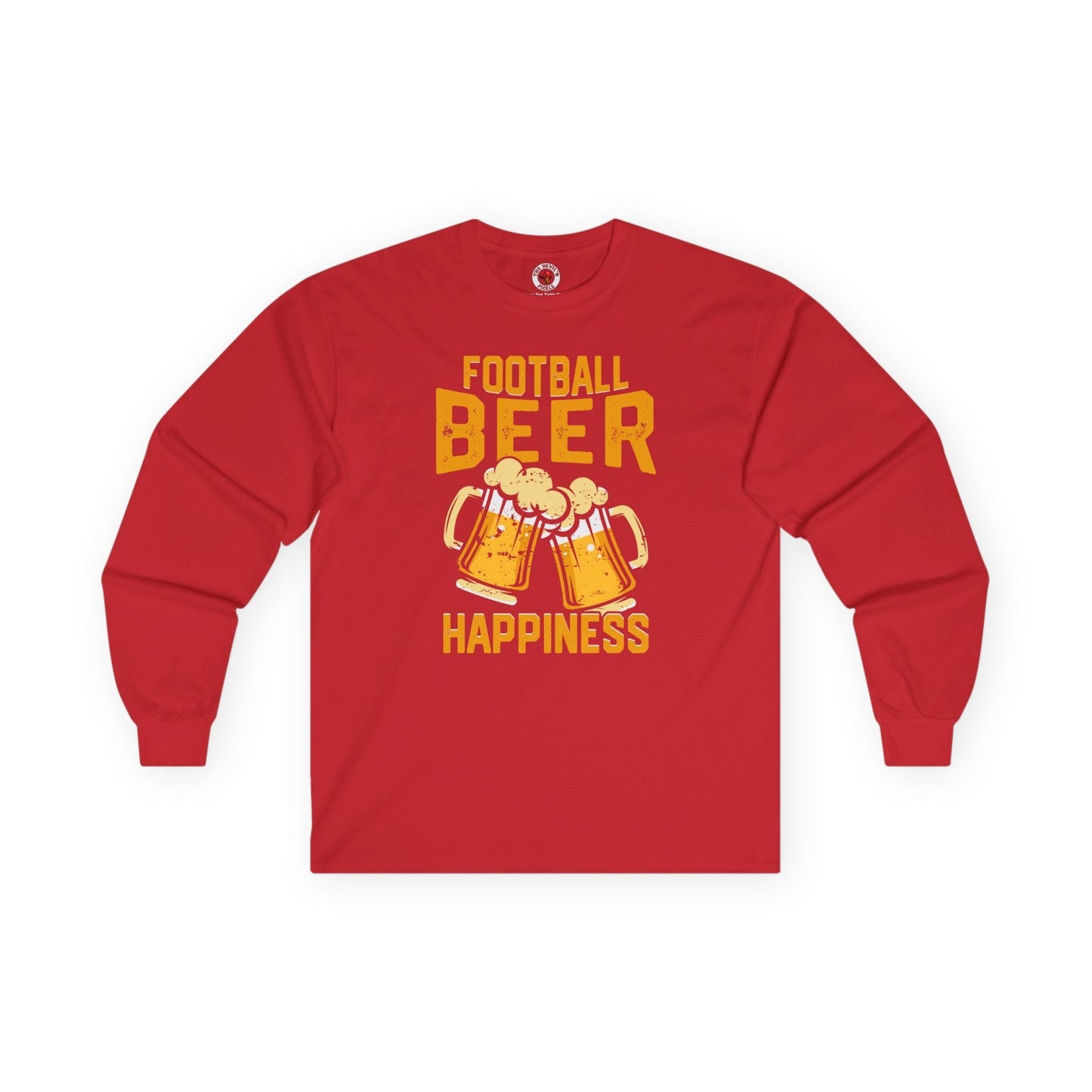 Football Beer and Happiness Long Sleeve Tee The Devil's Pickle