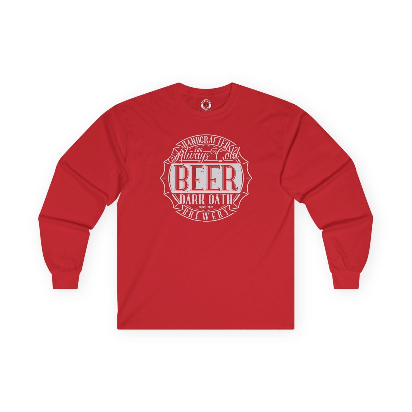 Handcrafted and Always Cold Beer Long Sleeve Tee The Devil's Pickle