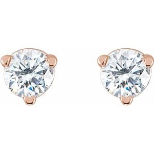 14K Rose .03 CTW Natural Diamond Earrings Ethereal Legacy Boutiques