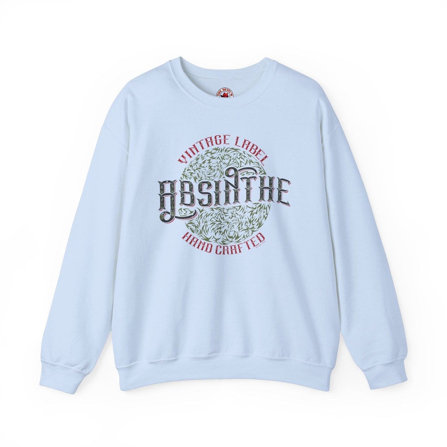 Vintage Label Absinthe Crewneck Sweatshirt The Devil's Pickle