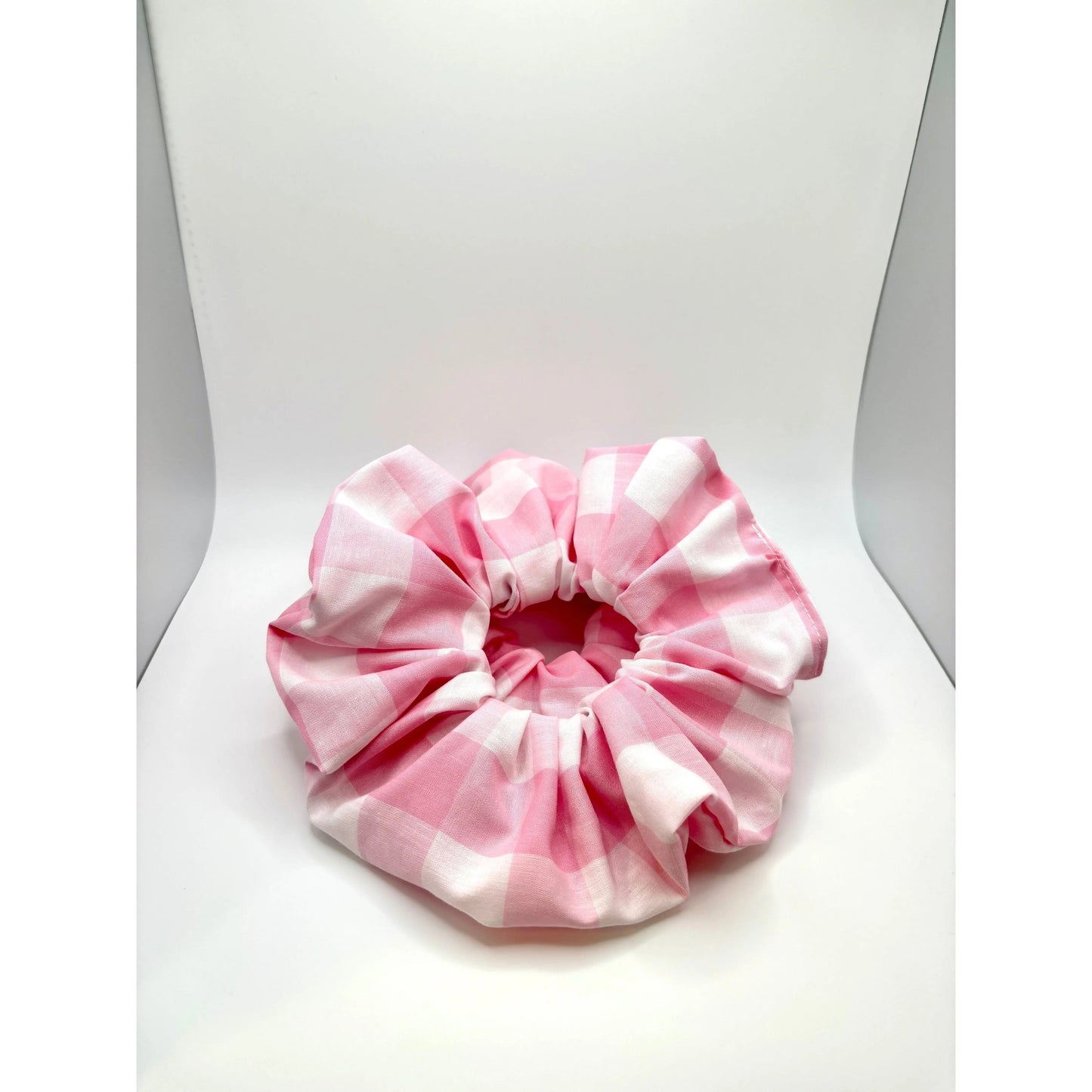 Pink Plaid Spring Scrunchie Enchanted Scrunch