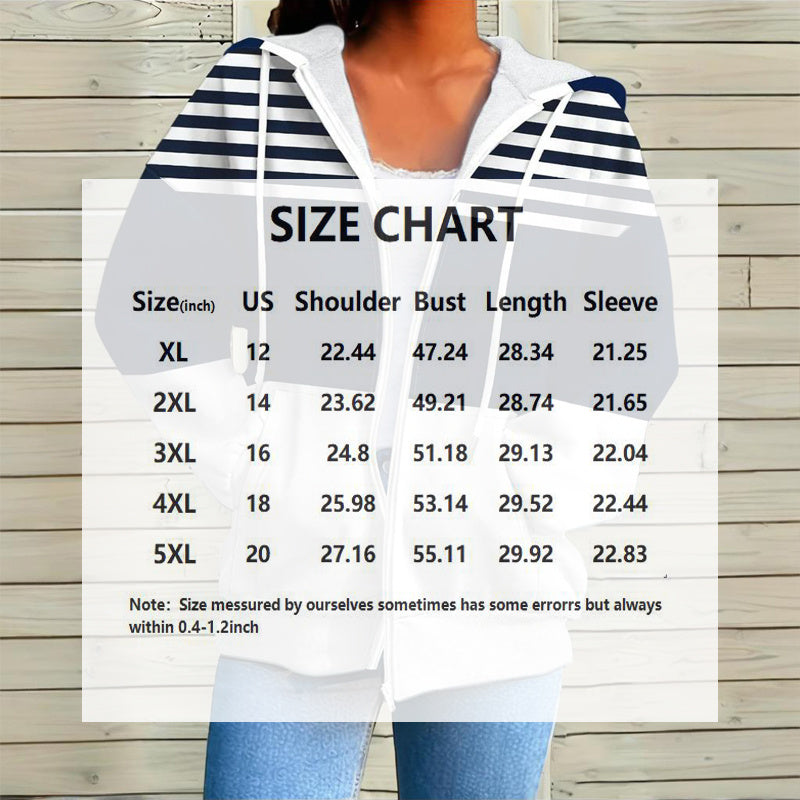 Plus Size Color Block Hoodie – Women’s Casual Zip Sweatshirt FitiqueFit