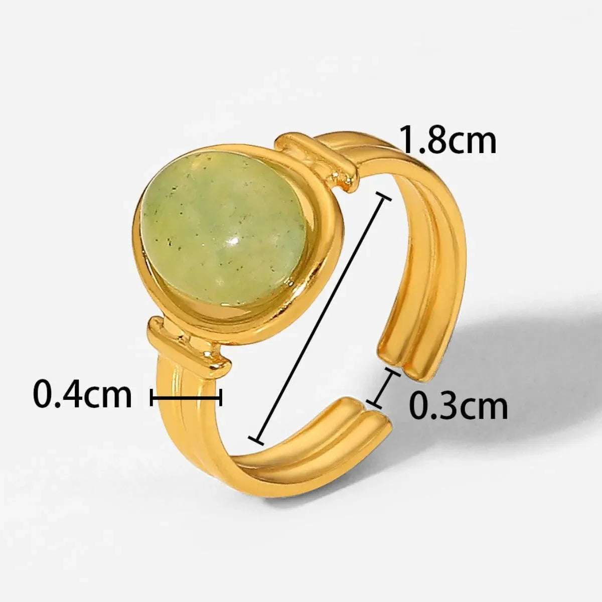 EmberStone Vintage Ring Ivory Embers
