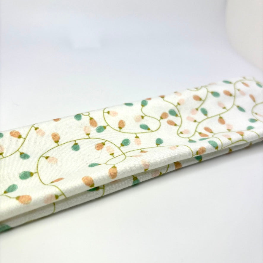 White Lights Christmas Headband Enchanted Scrunch