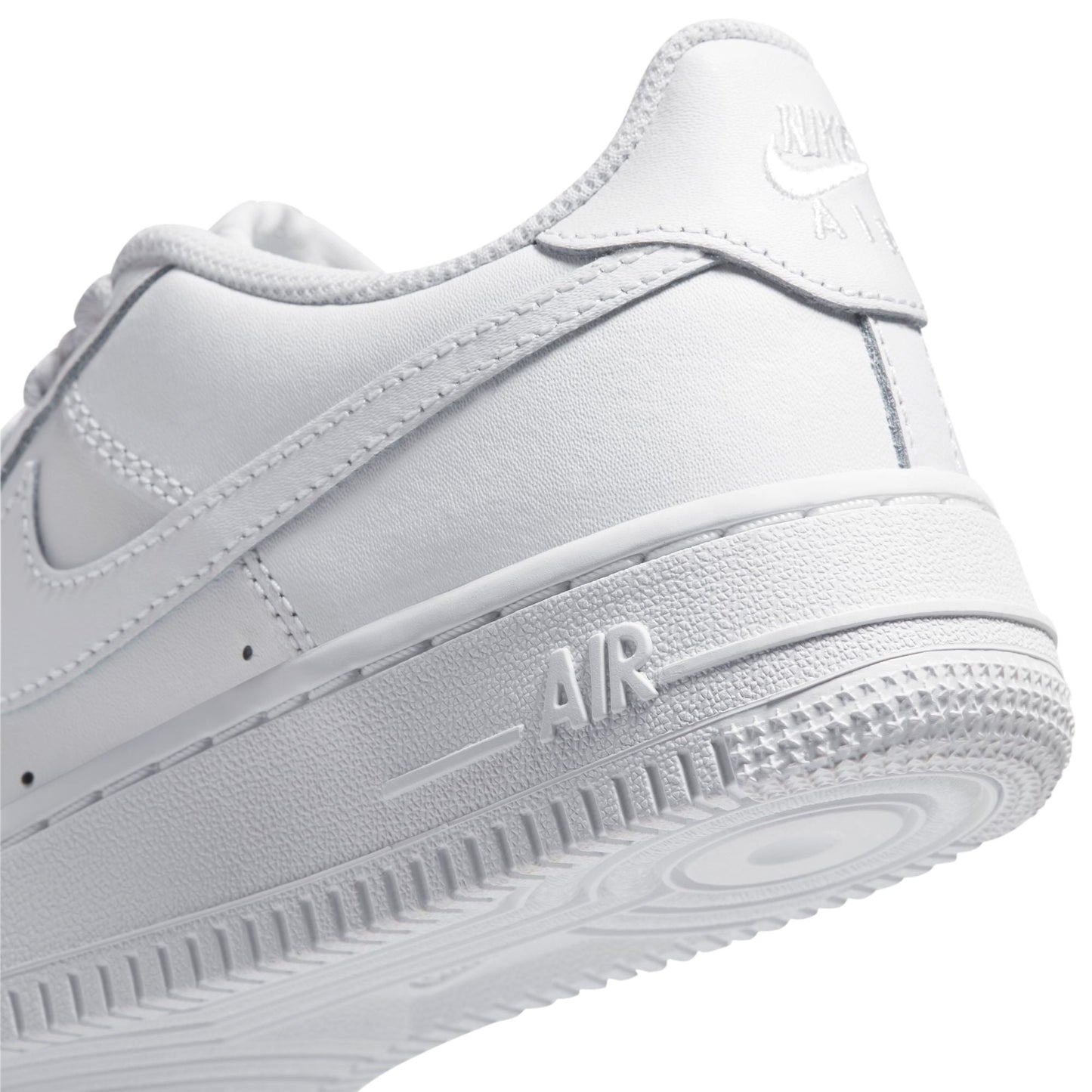 Nike Big Kids Air Force 1 LE – Triple White Denim Exchange