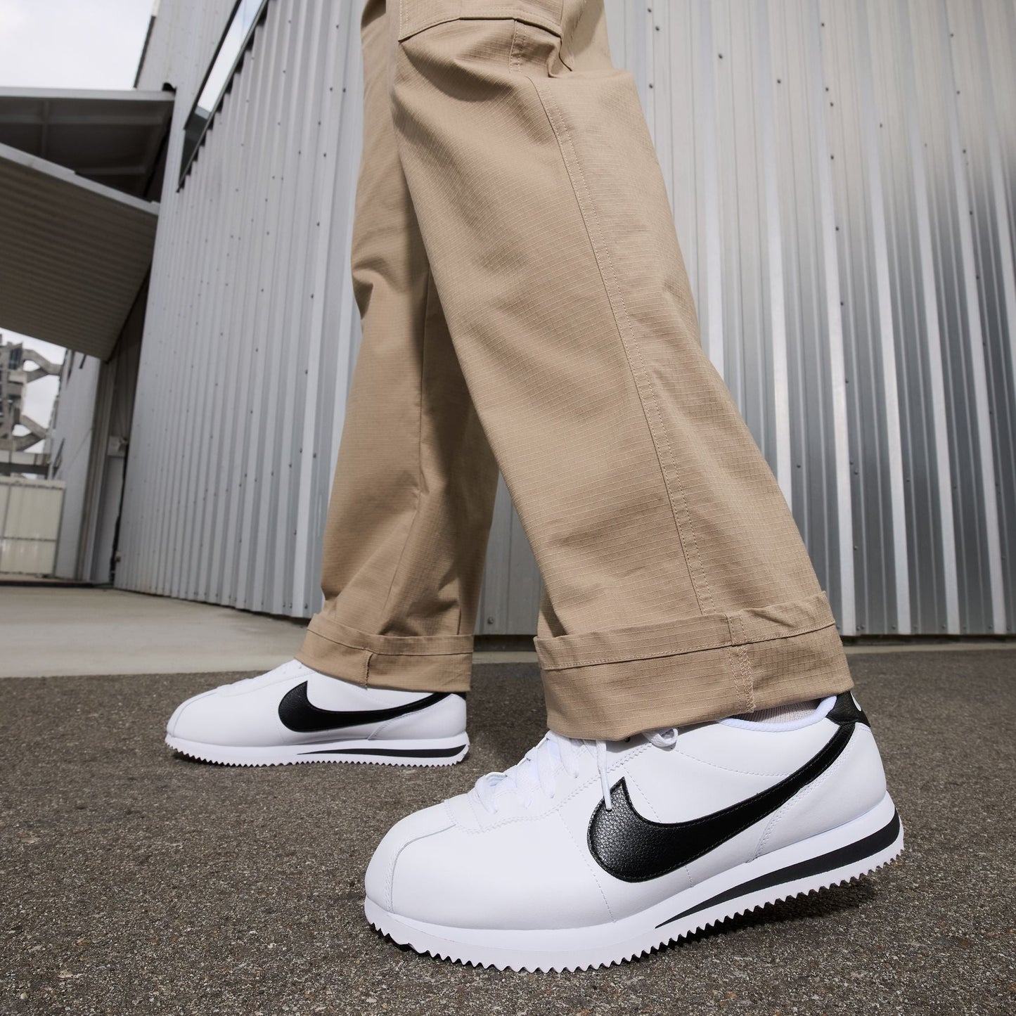 Nike Mens Cortez - White/Black Denim Exchange