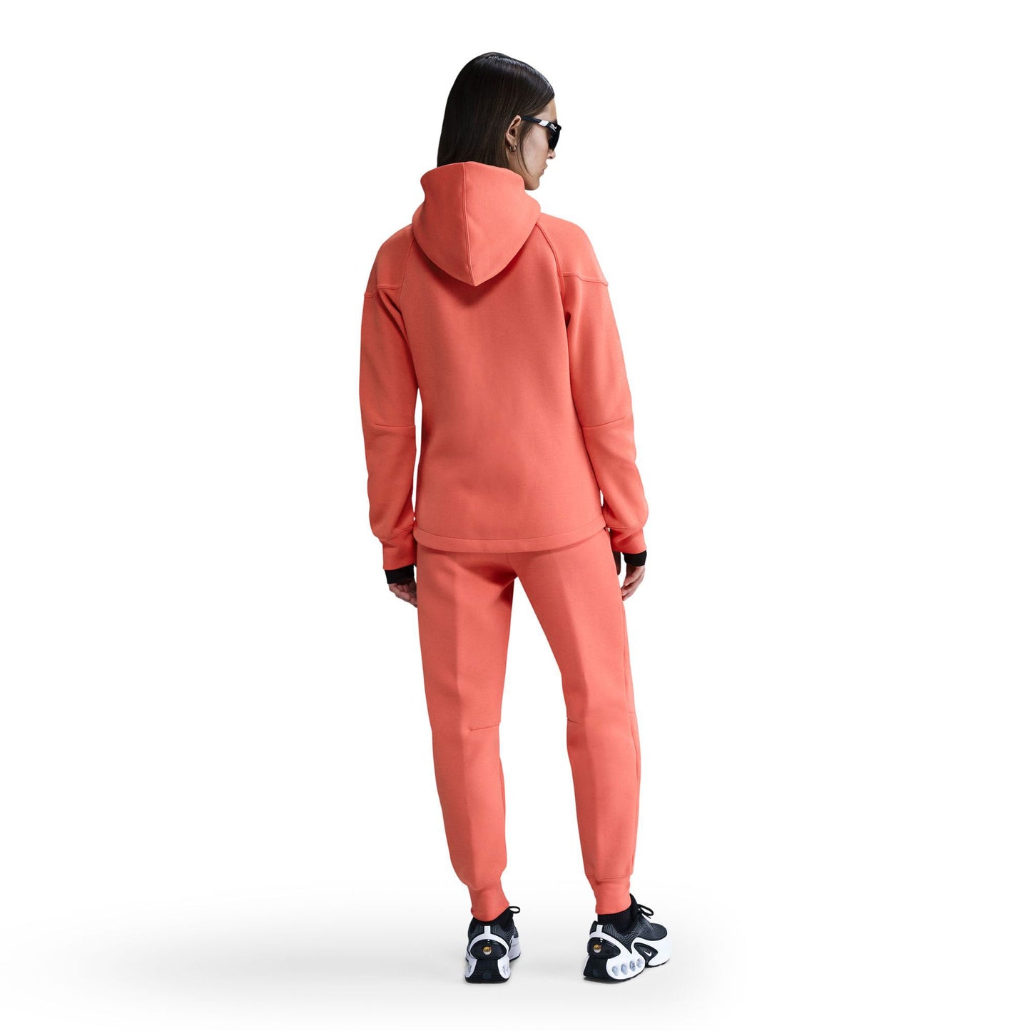 Nike Womens Sportswear Tech Fleece Windrunner Hoodie - Magic Ember/Black Denim Exchange