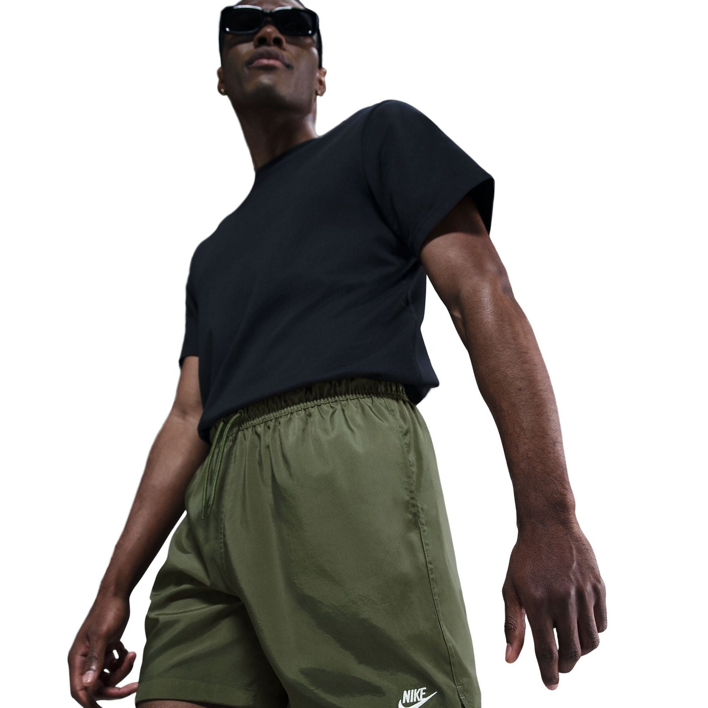 Nike Mens Club Woven Shorts - Medium Olive Denim Exchange